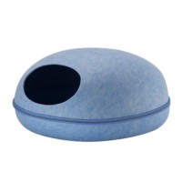 Factory Fast Shipping Comfortable Egg Shape Dome Felt Cat Cave Bed Pet House For Cat